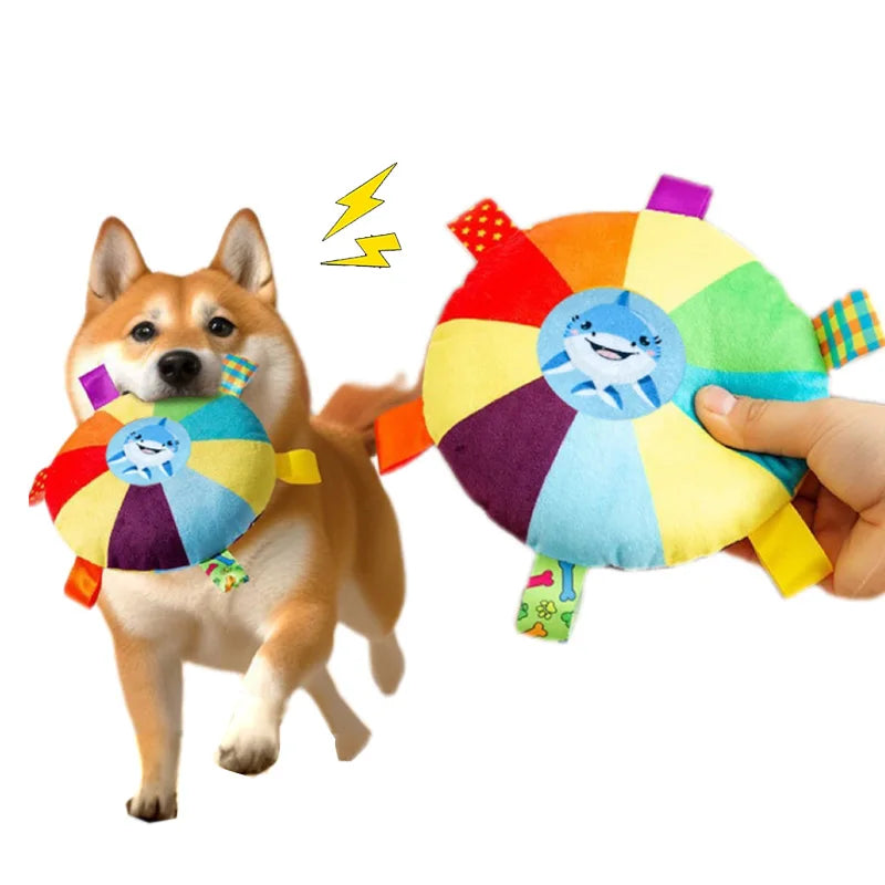 DOG THROW DISC TOY