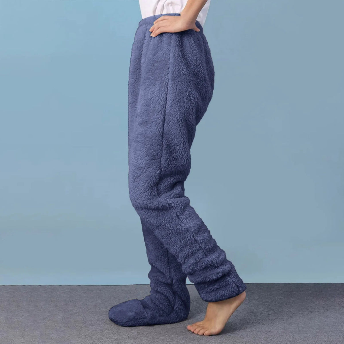 Vinter korall fleece kvinnor pyjamasbyxor