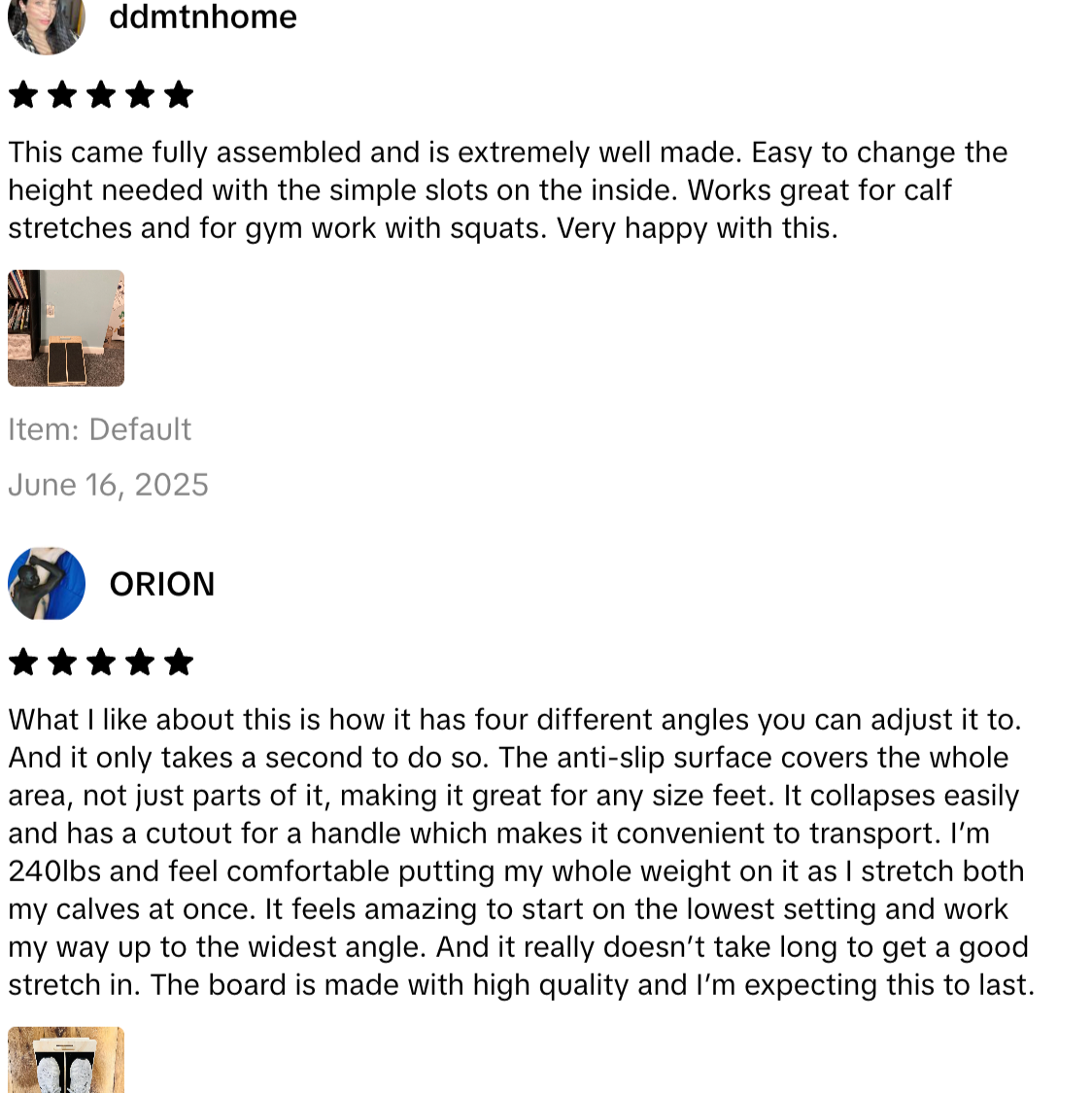 Reliable slant board