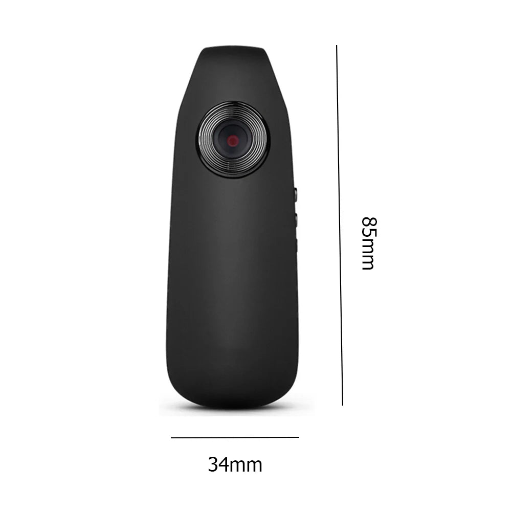 Motion Detection Back Clip Camera Pocket Video Recorder for Outdoor Sport Interview Class Meeting HD Micro Cam