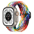 Braided Nylon Strap For Apple Watch Ultra 49mm|  Elastic watch band for iWatch ultra 8 7 SE 3 4 5 6 - Reliable Bands