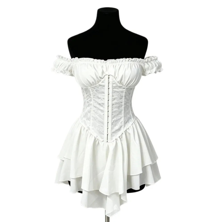 Ruffle Short Sleeve Dresses