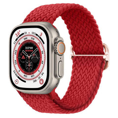 Braided Nylon Strap For Apple Watch Ultra 49mm|  Elastic watch band for iWatch ultra 8 7 SE 3 4 5 6 - Reliable Bands