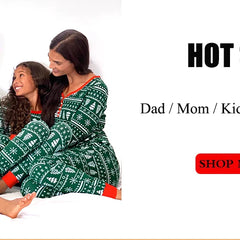 2024 Christmas Family Matching Pajamas New Year Xmas Father Mother Kids Baby Clothes Set Dad Mom And Daughter Son Pyjamas Outfit