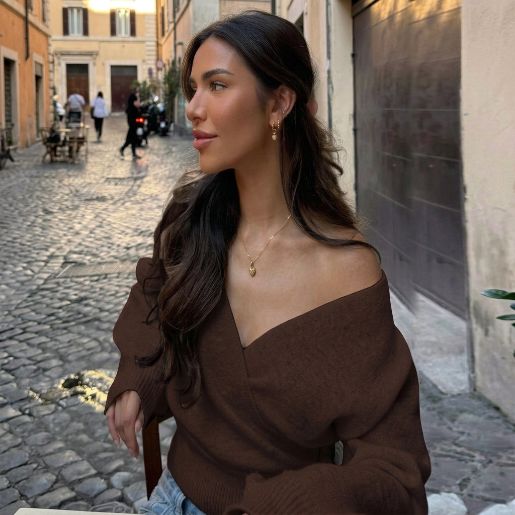V Knitted Cardigan