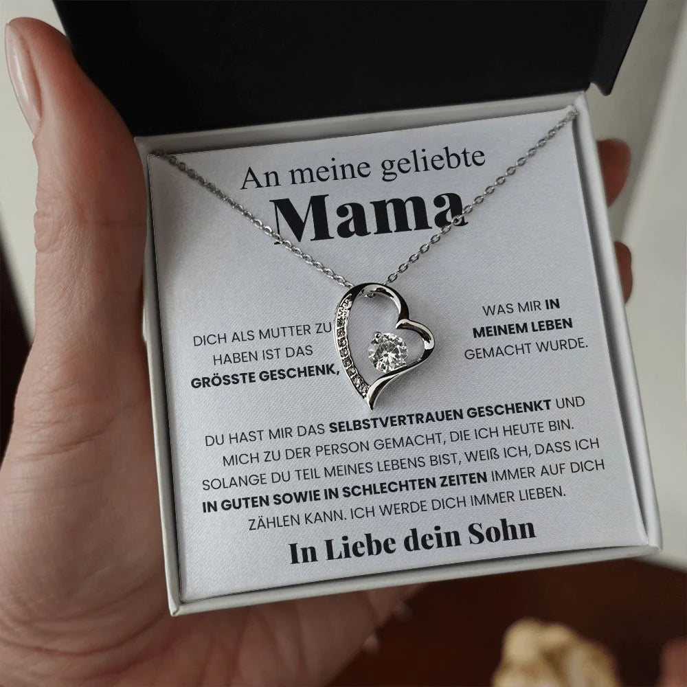 Ein Meine geliebte Mama-Geschenk mit Nachrichtenkarte 