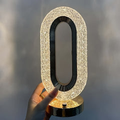 Bedside Crystal Table Lamp