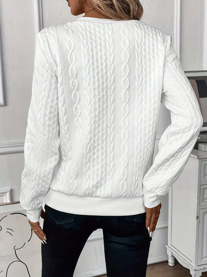 WHITE lUCIS™ | Zip Sweater
