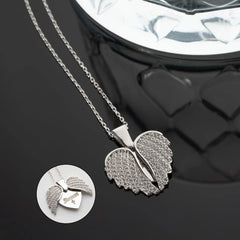 Personalized Heart Wings Pendant