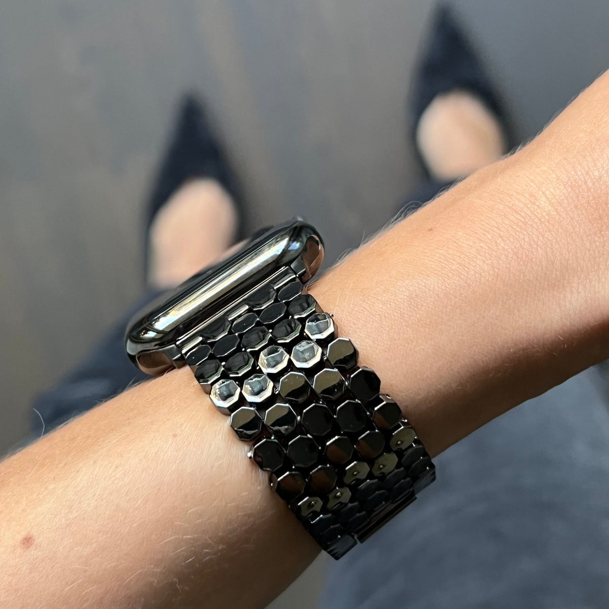Kvinnors Apple Watch guldband
