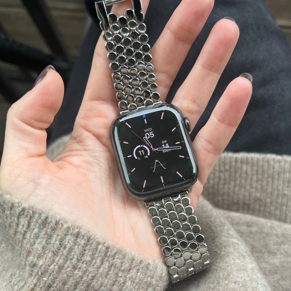 Kvinnors Apple Watch guldband