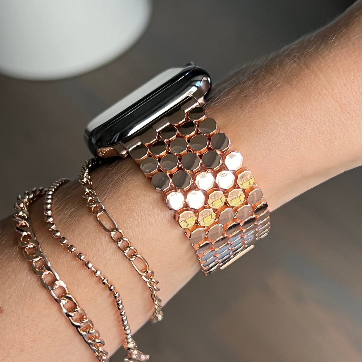 Kvinnors Apple Watch guldband