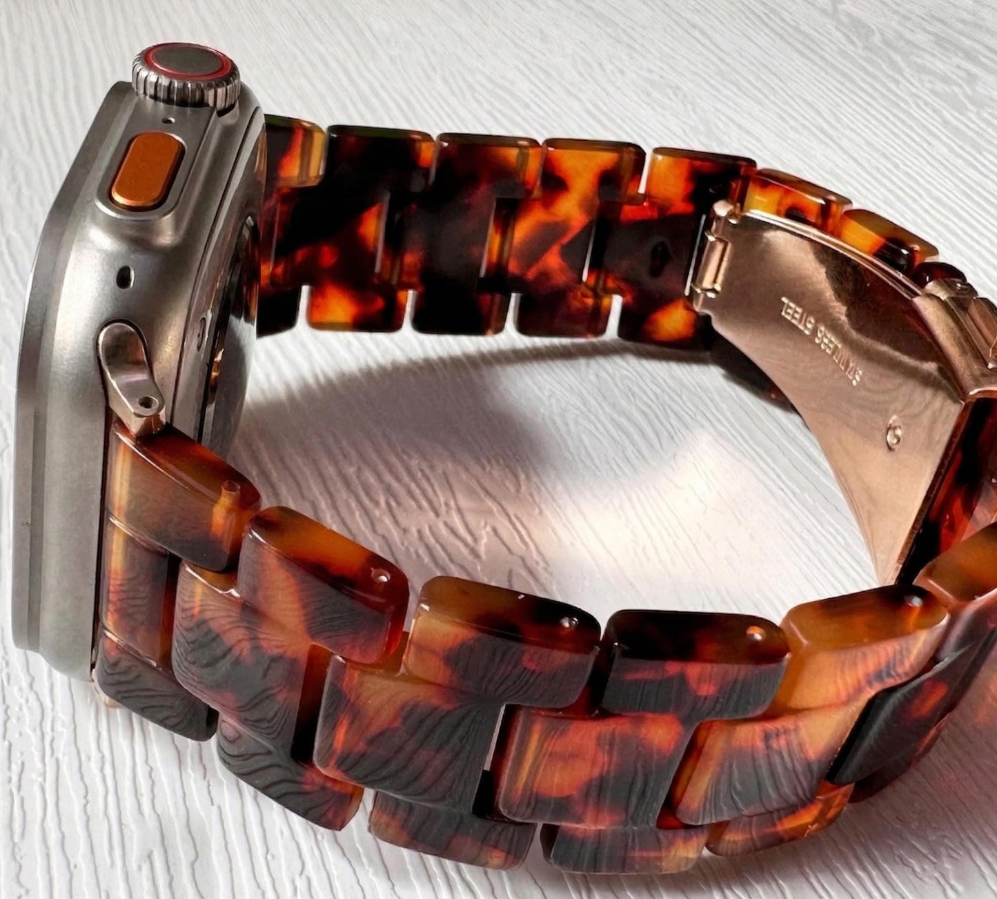 Resin Bracelet Strap Fits Apple Watch  40mm 41mm 42mm 44mm 45mm 46mm 49mm Women Charms iWatch Series 11 10 9 8 7 6 2 3 4 5|Buy 2 Get 1 Free