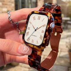Resin Bracelet Strap Fits Apple Watch  40mm 41mm 42mm 44mm 45mm 46mm 49mm Women Charms iWatch Series 11 10 9 8 7 6 2 3 4 5|Buy 2 Get 1 Free