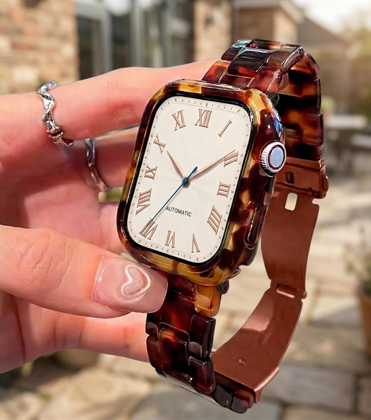 Resin Bracelet Strap Fits Apple Watch  40mm 41mm 42mm 44mm 45mm 46mm 49mm Women Charms iWatch Series 11 10 9 8 7 6 2 3 4 5|Buy 2 Get 1 Free