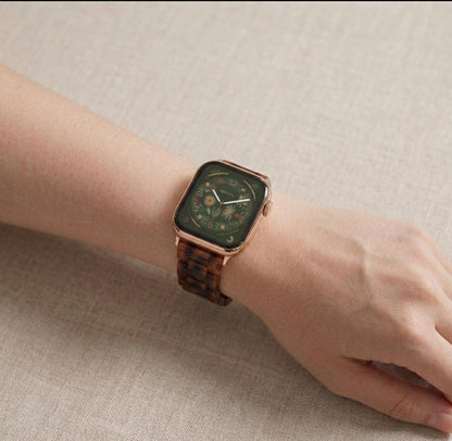 Resin Bracelet Strap Fits Apple Watch  40mm 41mm 42mm 44mm 45mm 46mm 49mm Women Charms iWatch Series 11 10 9 8 7 6 2 3 4 5|Buy 2 Get 1 Free