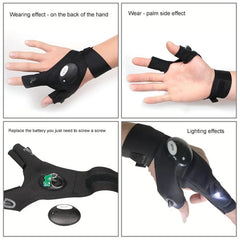 Laminoo LED-Taschenlampe, wasserdichte Handschuhe
