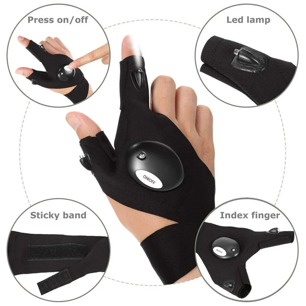 Laminoo LED-Taschenlampe, wasserdichte Handschuhe