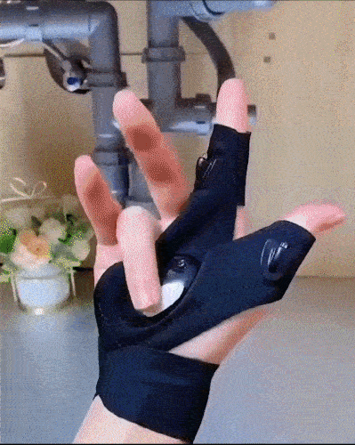 Laminoo LED-Taschenlampe, wasserdichte Handschuhe