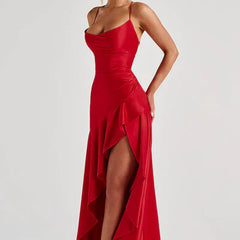 VALENTINE'S RED MAXI DRESS