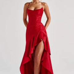 VALENTINE'S RED MAXI DRESS
