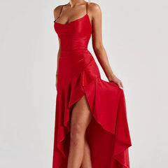 VALENTINE'S RED MAXI DRESS