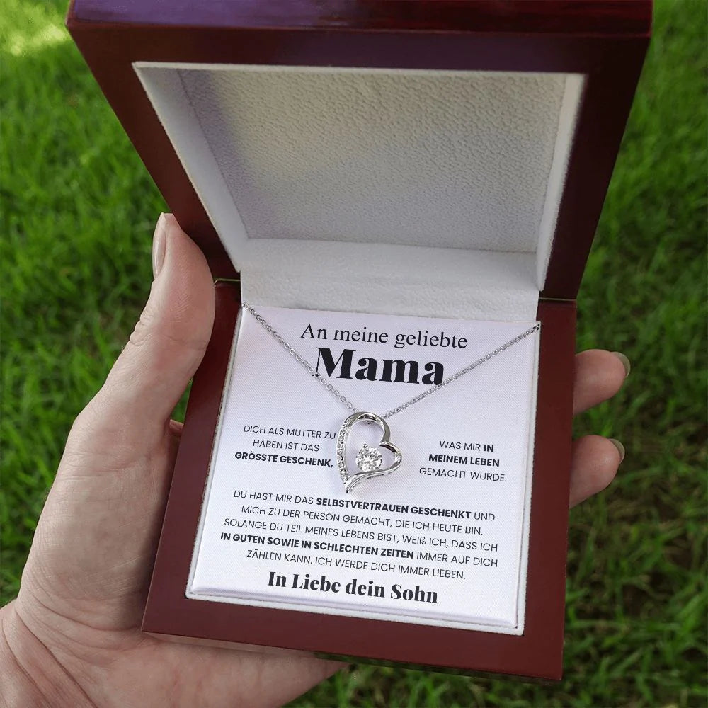 Ein Meine geliebte Mama-Geschenk mit Nachrichtenkarte 