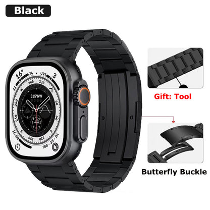 Butterfly Titanium edition Apple watch ultra band