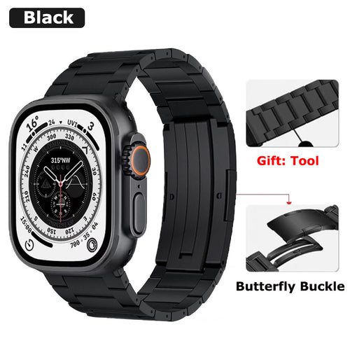 Butterfly Titanium edition Apple watch ultra band